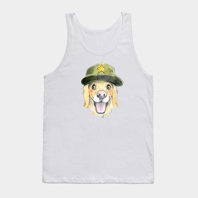 Golden Retriever Dog Tank Top by jessicaguarnido